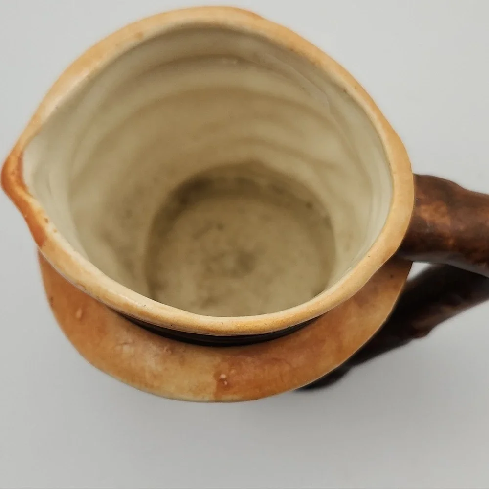 Vintage Japanese Toby Character Mug Mini Creamer Pitcher Interwar 1920s 1930s